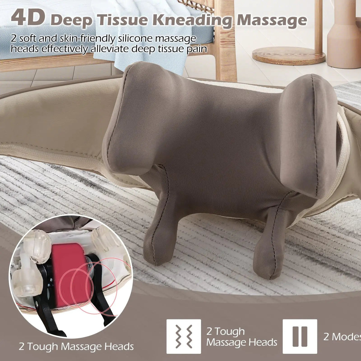 Neck Shoulder Massager 4D Deep Tissue Kneading Shiatsu Massage Machine, photo 6 of 16
