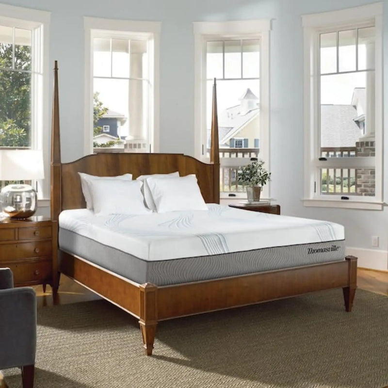 New Pluma White/Gray 12" SensaFlex GelLux King Mattress by Ornate Furniture