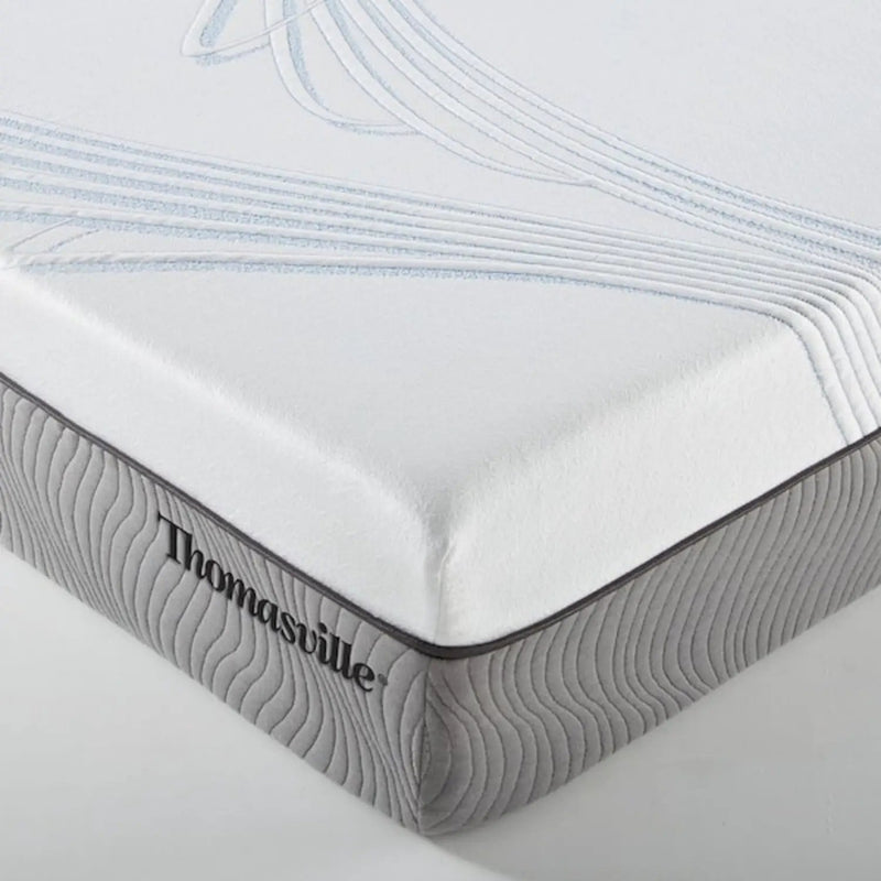 New Pluma White/Gray 12" SensaFlex GelLux Queen Mattress by Ornate Furniture
