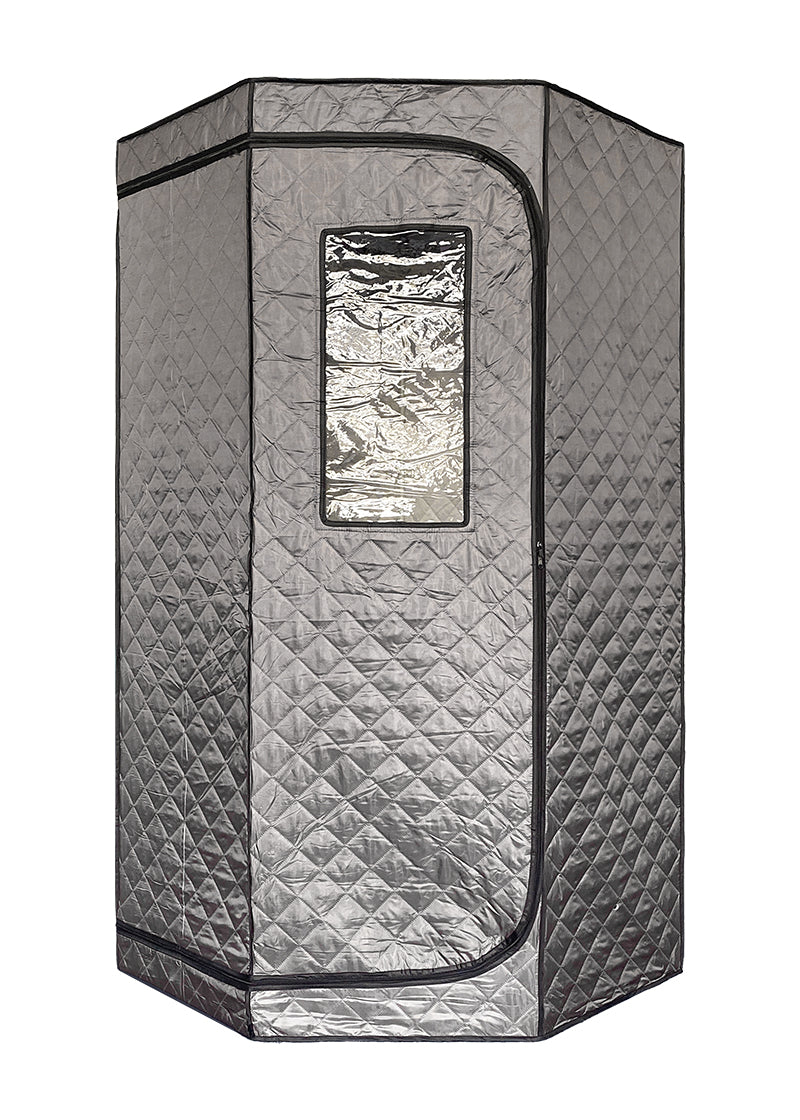 Blisspod | Portable | Personal Full Body 60 Min Rapid Steam Sauna | Pentagonal | Grey | Powerful 1600 Watts | 3.6L Stronger Steamer | 90X90X190cm, photo 2 of 12