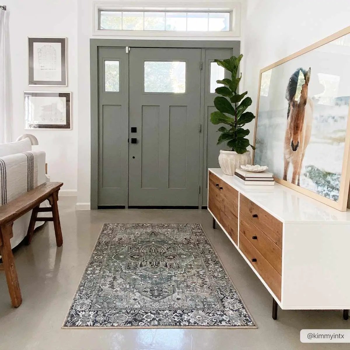 Neyland Sage Green Area Rug by Boutique Rugs