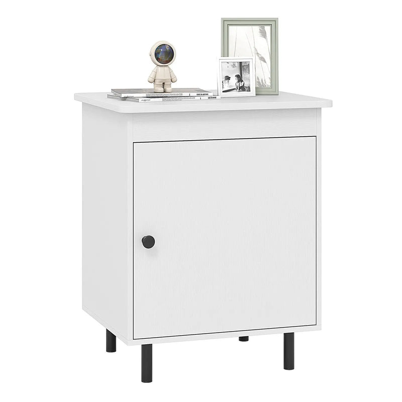 Nightstand Mid Century End Tables with Door by DirectDeals