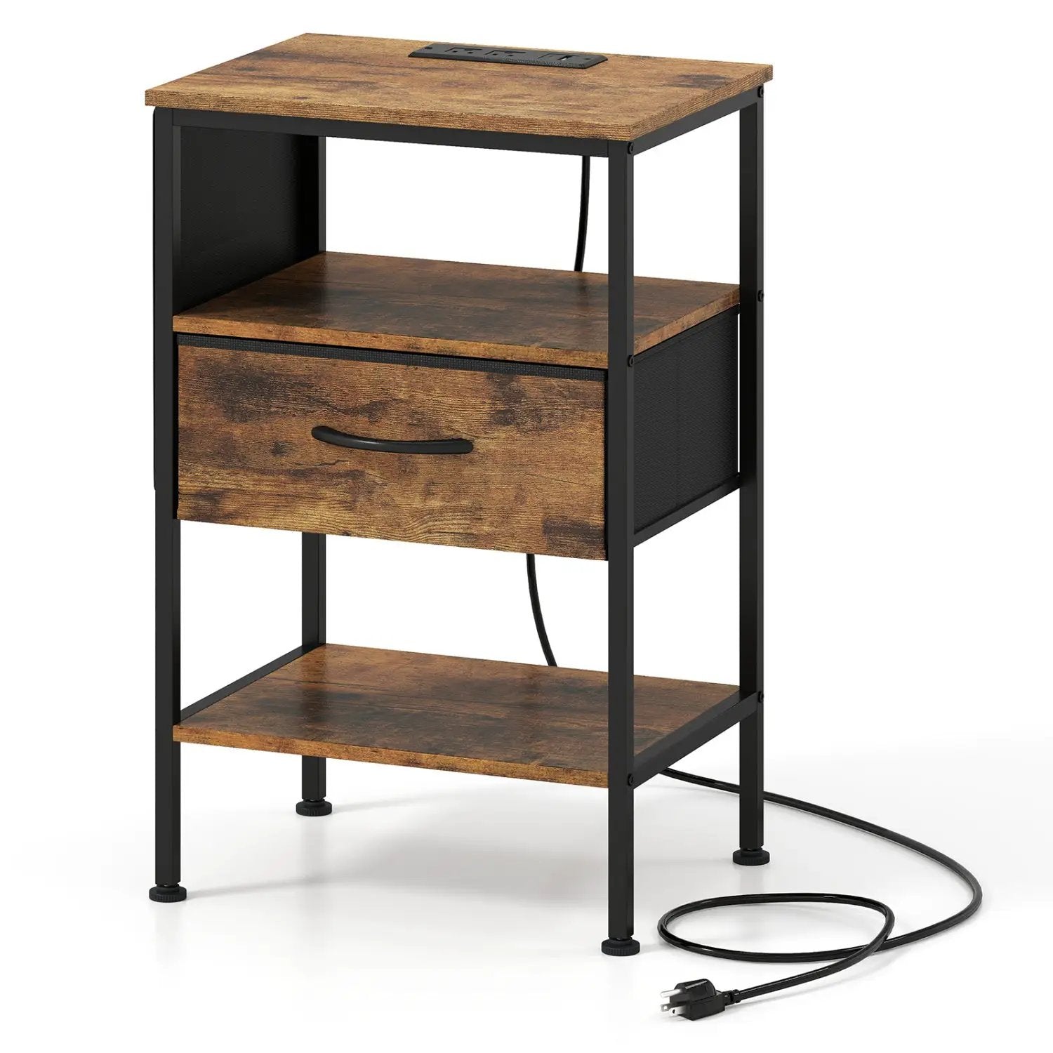 Desktop Organizer 6-Tier Mini Storage Rack with 2 Removable Shelves by DirectDeals