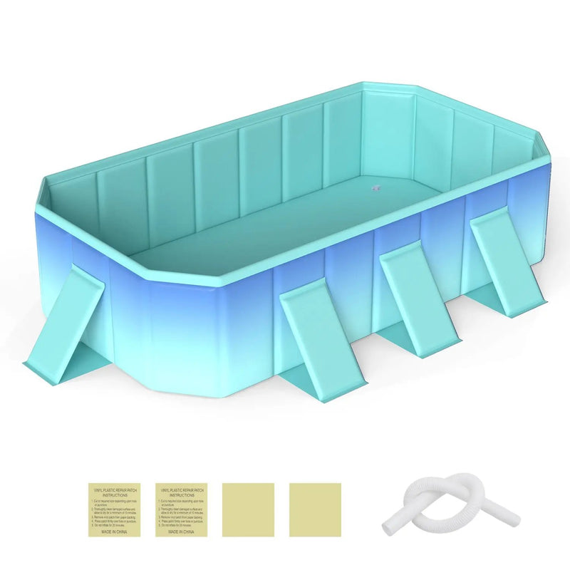 Portable Above Ground Swimming Pool with 8 Support Panels by DirectDeals