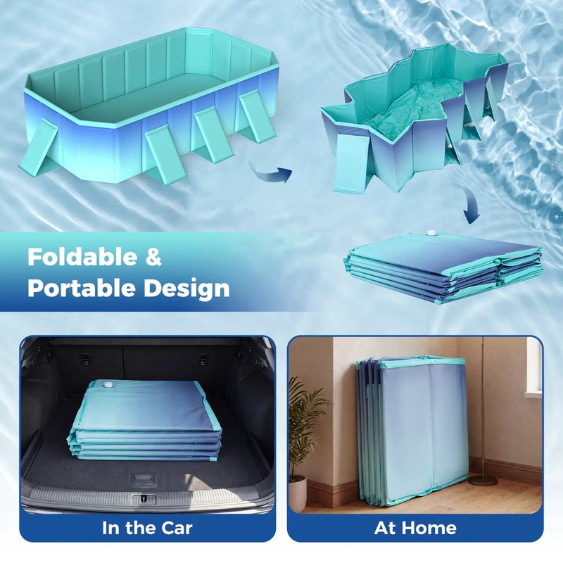 Portable Above Ground Swimming Pool with 24 Wall Panels by DirectDeals