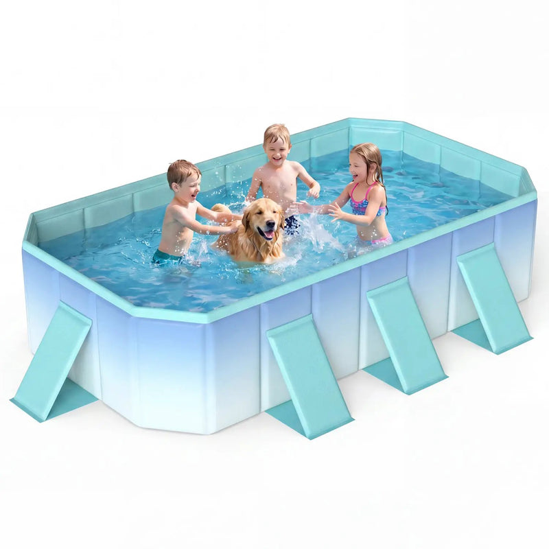 Portable Above Ground Swimming Pool with 8 Support Panels by DirectDeals