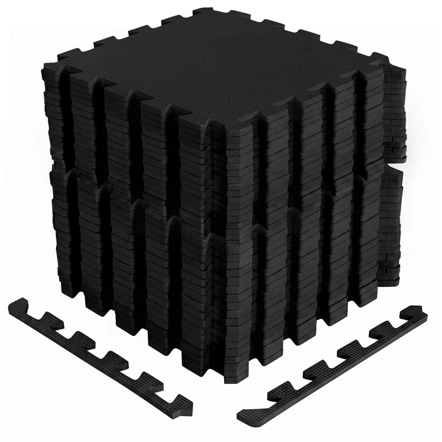 Interlocking Foam Floor Tiles 36-Pack with Borders by DirectDeals