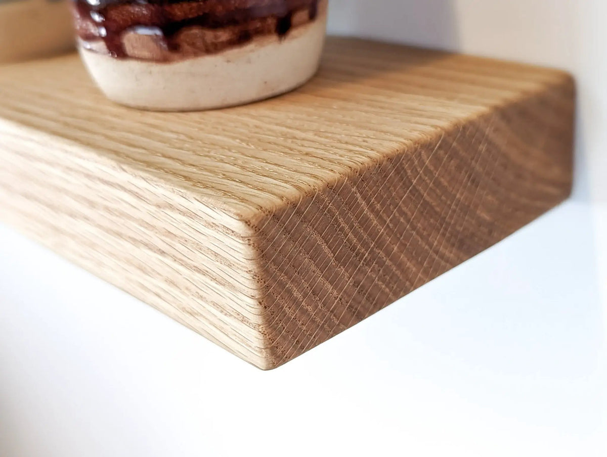 Thick Oak Floating Shelf in 6" to 10" lengths, photo 3 of 11