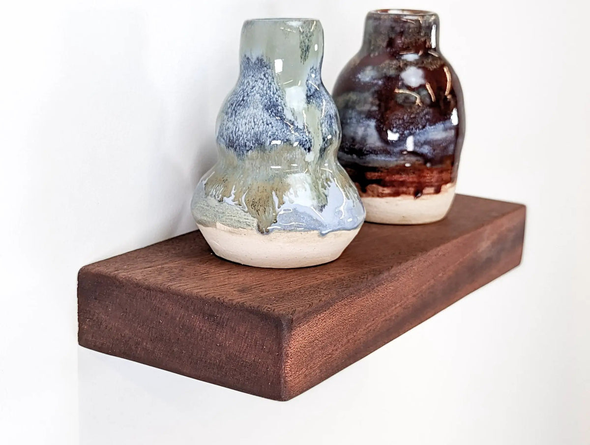 Thick Mahogany Floating Shelf in 6" to 10" lengths, photo 2 of 11