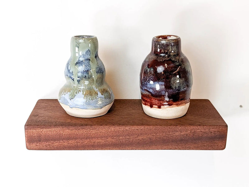 Thick Mahogany Floating Shelf in 6" to 10" lengths by NookWoodworking