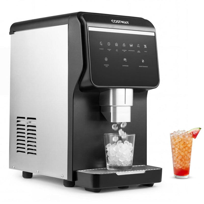 Nugget Ice Maker with Self Dispensing 80 LBS Per Day Chewable Pellet Ice Machine by DirectDeals