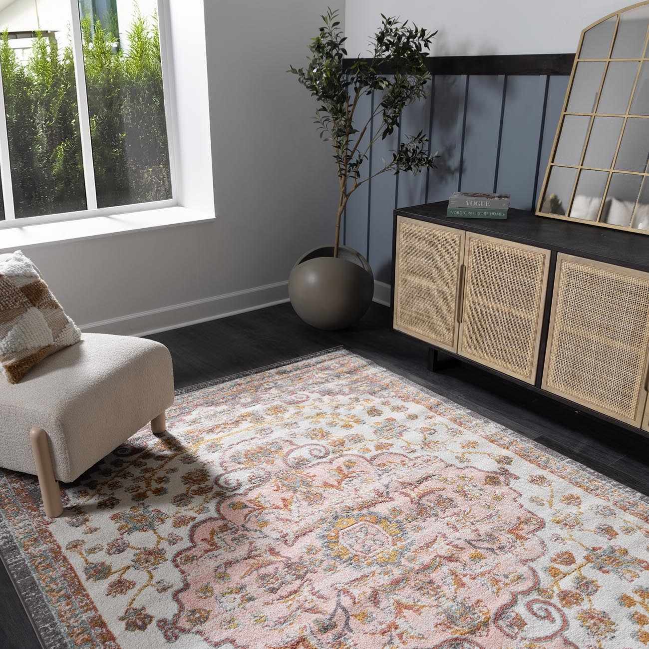 Oark Floral Medallion Area Rug by Boutique Rugs