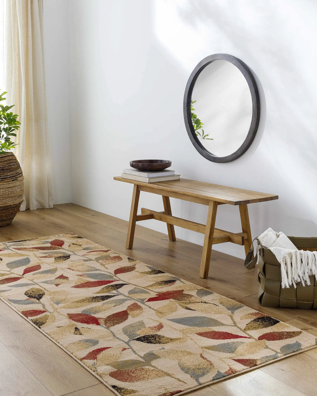 Ober Fall Leaves Rug, installed in a room 3