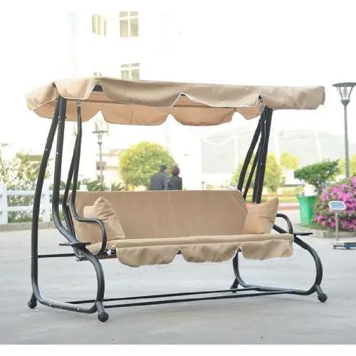 Outdoor Canopy Swing Patio Porch Shade Deck Bed in Sand by HomePacific