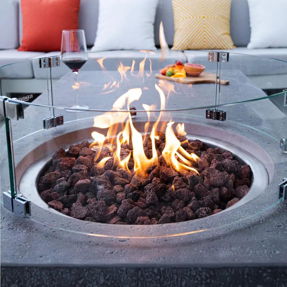 MetroPolis Outdoor Fire Pit Table - Select Fuel Type by EnvelorHome