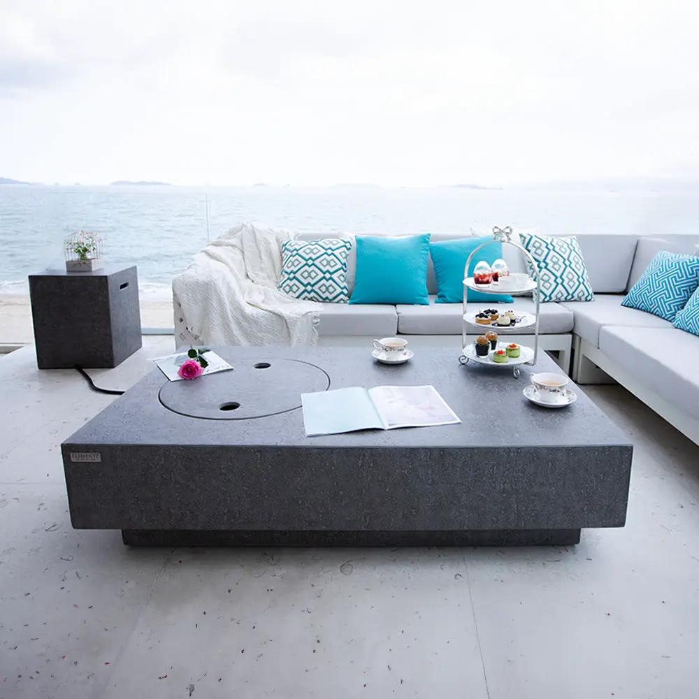 MetroPolis Outdoor Fire Pit Table - Select Fuel Type by EnvelorHome
