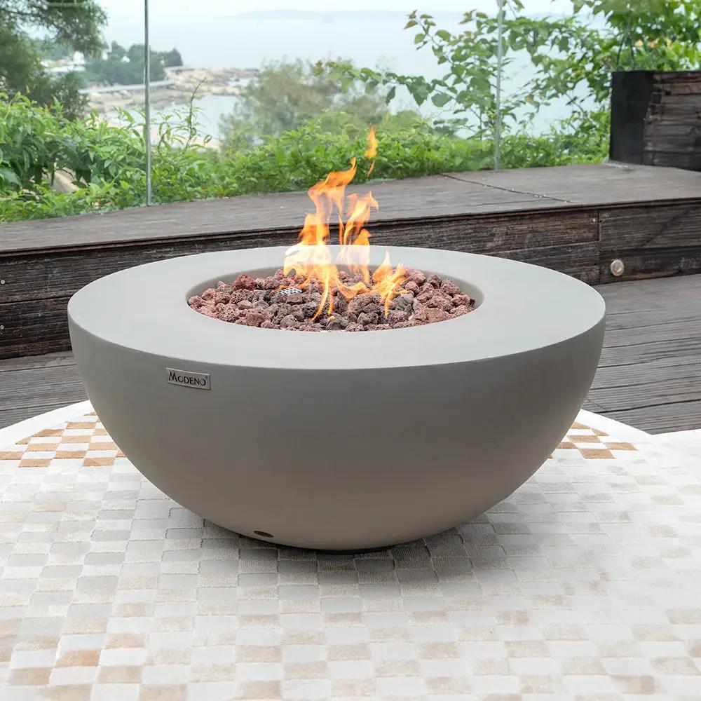 Roca Outdoor Fire Pit Table - Select Fuel Type by EnvelorHome