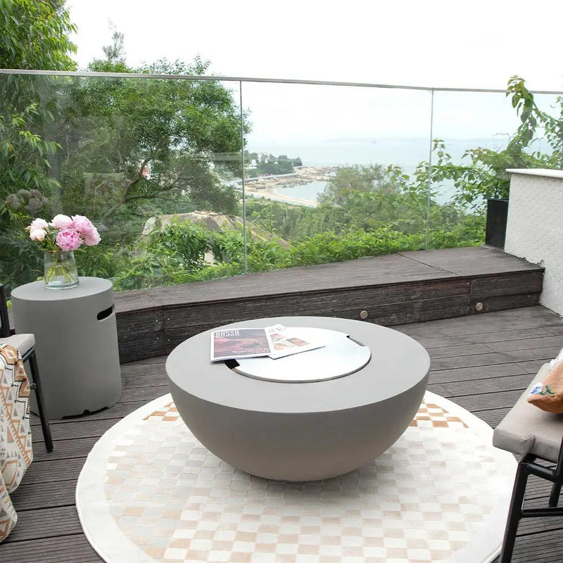 Roca Outdoor Fire Pit Table - Select Fuel Type by EnvelorHome
