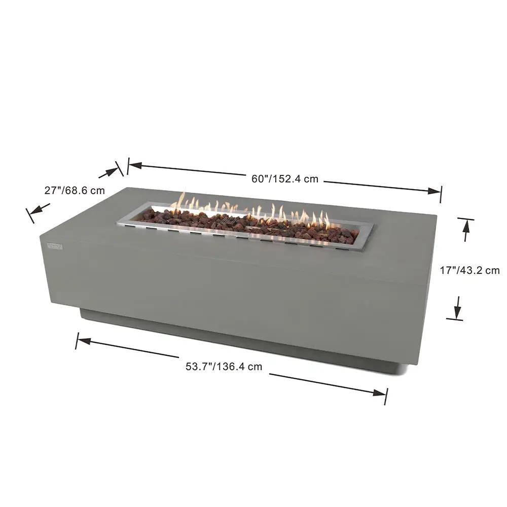 Granville Outdoor Fire Pit Table - Select Fuel Type by EnvelorHome