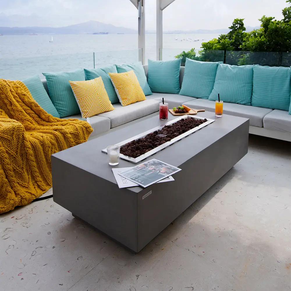 Granville Outdoor Fire Pit Table - Select Fuel Type by EnvelorHome