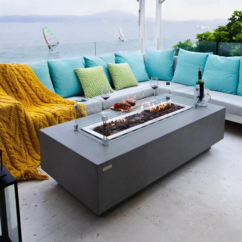 Granville Outdoor Fire Pit Table - Select Fuel Type by EnvelorHome