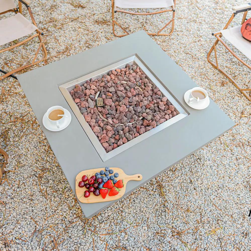 Westport Outdoor Fire Pit Table - Select Fuel Type by EnvelorHome