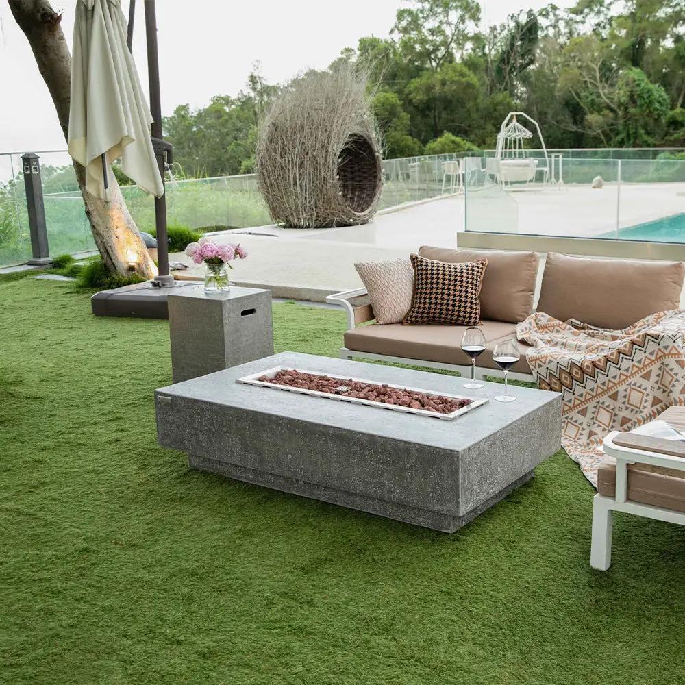 Hampton Outdoor Fire Pit Table - Select Fuel Type by EnvelorHome