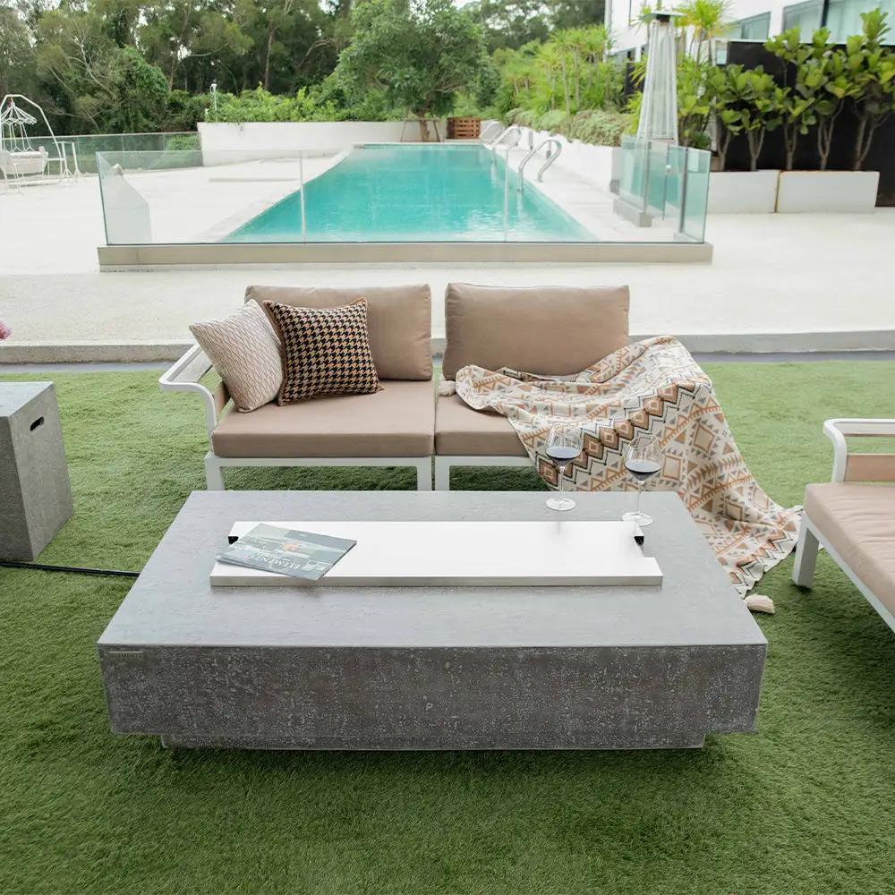 Hampton Outdoor Fire Pit Table - Select Fuel Type by EnvelorHome