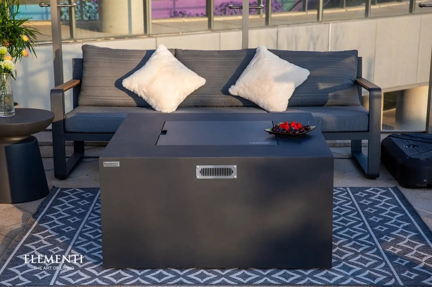 Elementi Rocky Propane Fire Pit, 43 x 43 Inches by EnvelorHome