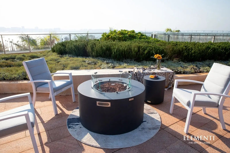 Sol Living Pacaya Propane Fire Pit Light Grey, 43 x 43 Inches by EnvelorHome