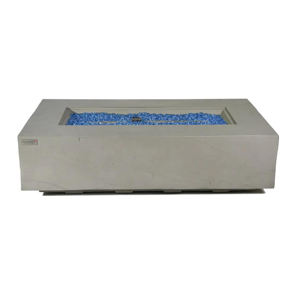 Meteora Outdoor Space Grey Fire Pit Table - Select Fuel Type by EnvelorHome