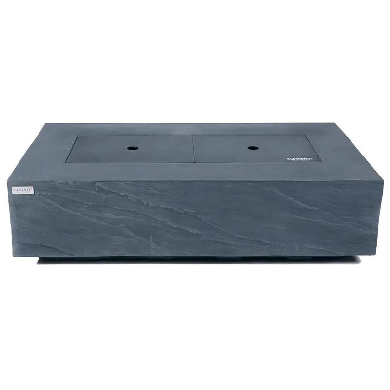 Capetown Outdoor Slate Black Fire Pit Table - Select Fuel Type by EnvelorHome
