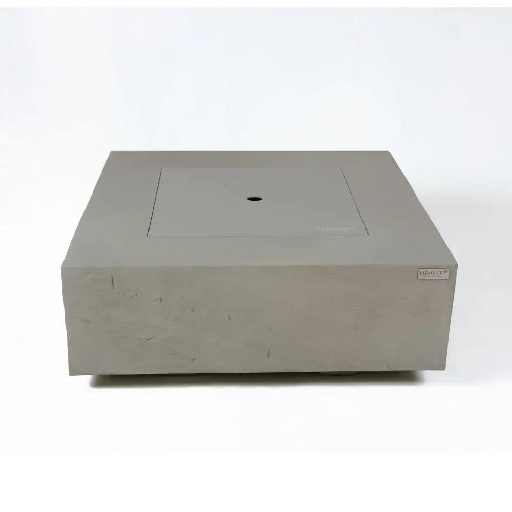 Capertee Outdoor Space Grey Fire Pit Table - Select Fuel Type by EnvelorHome