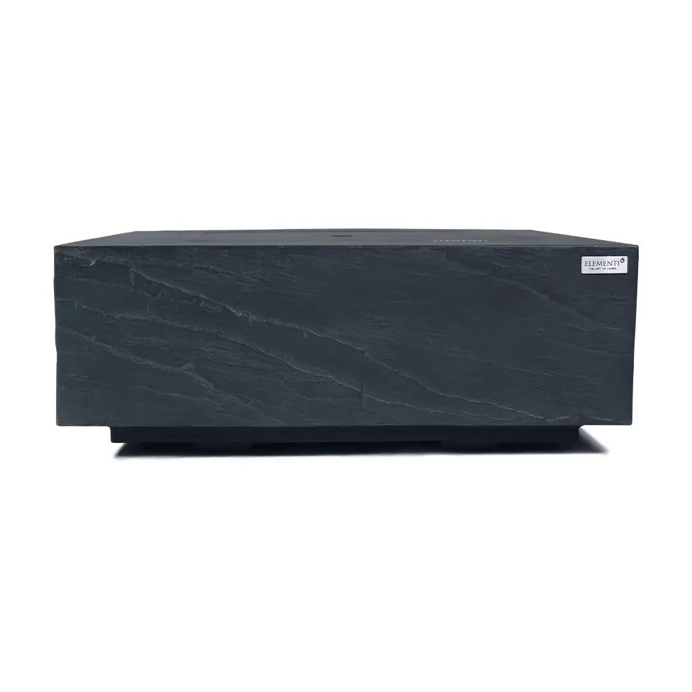 Roraima Outdoor Slate Black Fire Pit Table - Select Fuel Type by EnvelorHome