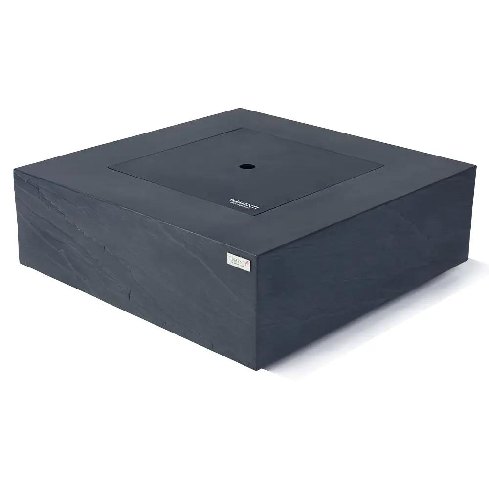 Roraima Outdoor Slate Black Fire Pit Table - Select Fuel Type by EnvelorHome