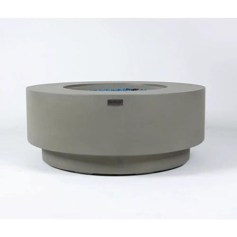 Colosseo Outdoor Light Grey Fire Pit Bowl - Select Fuel Type by EnvelorHome