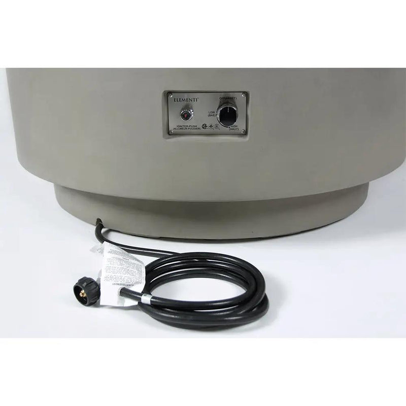 Colosseo Outdoor Light Grey Fire Pit Bowl - Select Fuel Type by EnvelorHome