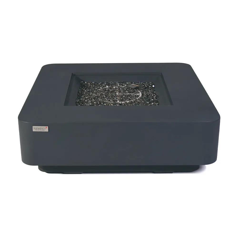 Bergamo Outdoor Dark Grey Fire Pit Table - Select Fuel Type by EnvelorHome