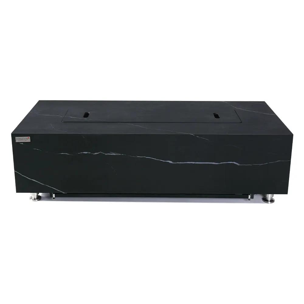 Varna Outdoor Bulgaria Black Fire Pit Table - Select Fuel Type by EnvelorHome