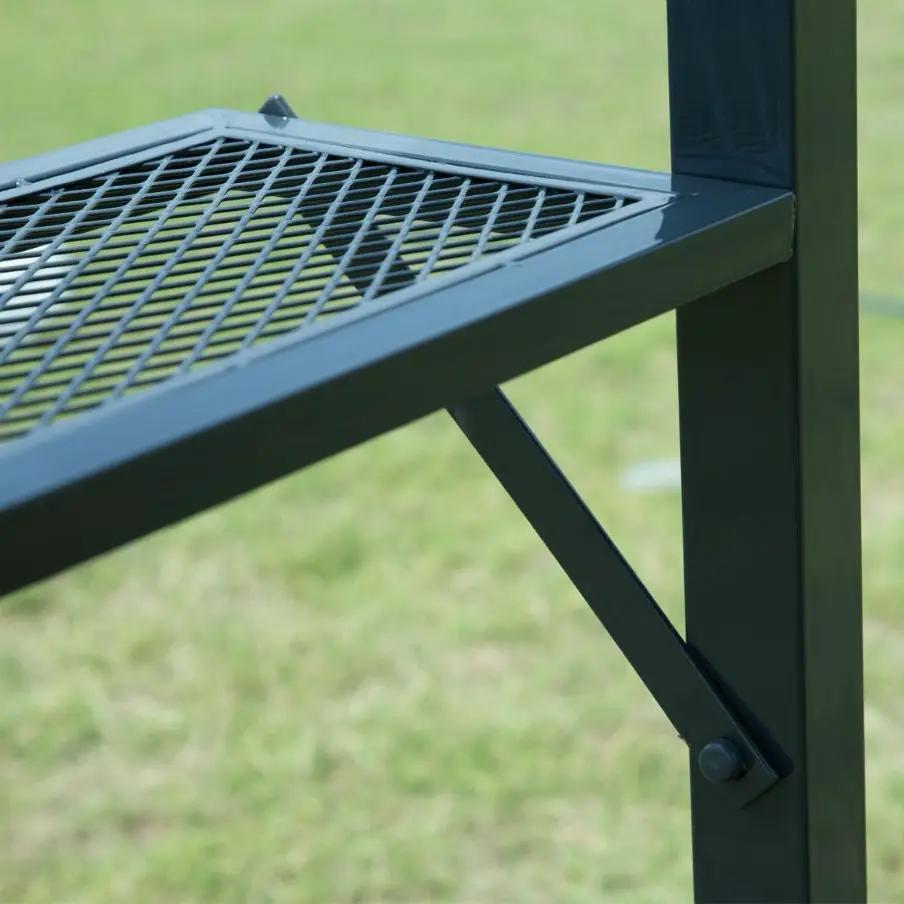 8-Ft x 5-Ft Steel Frame Outdoor Grill Gazebo with Vent Top Canopy by HomePacific