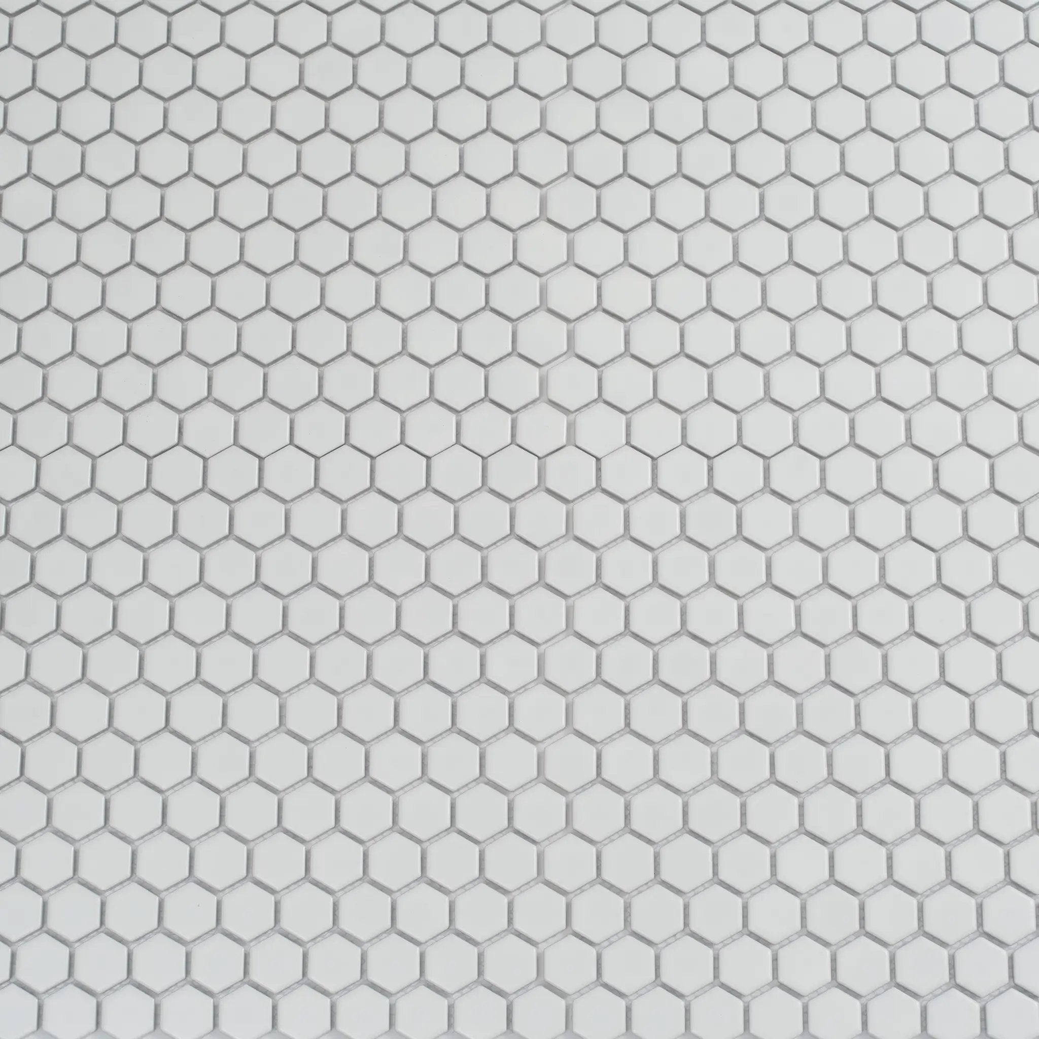 White 10x12 Matte Hexagon Porcelain Mosaic Tile (10 pack, 8.36 sq ft/case) by Apollo Tile