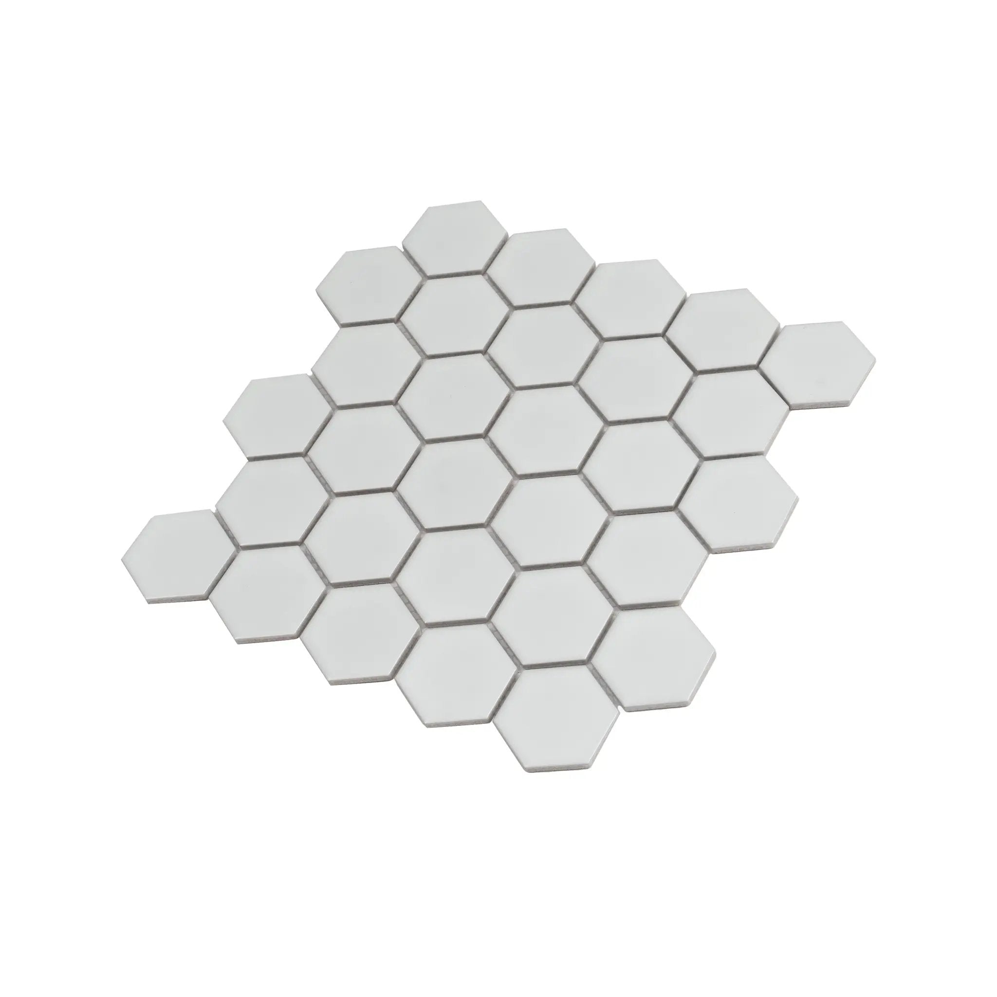 White 11x11 Matte Hexagon Porcelain Mosaic Tile (10 pack, 8.25 sq ft/case) by Apollo Tile