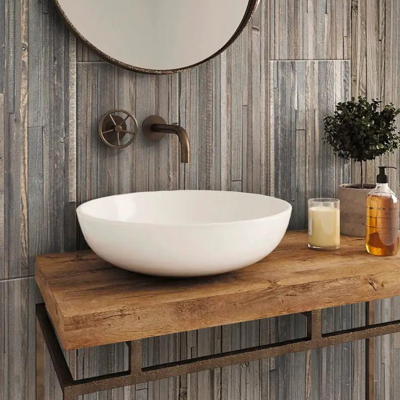 Ash Gray 12x48 Matte Field Porcelain Tile (4 pack, 15.471 sq ft/case) by Apollo Tile