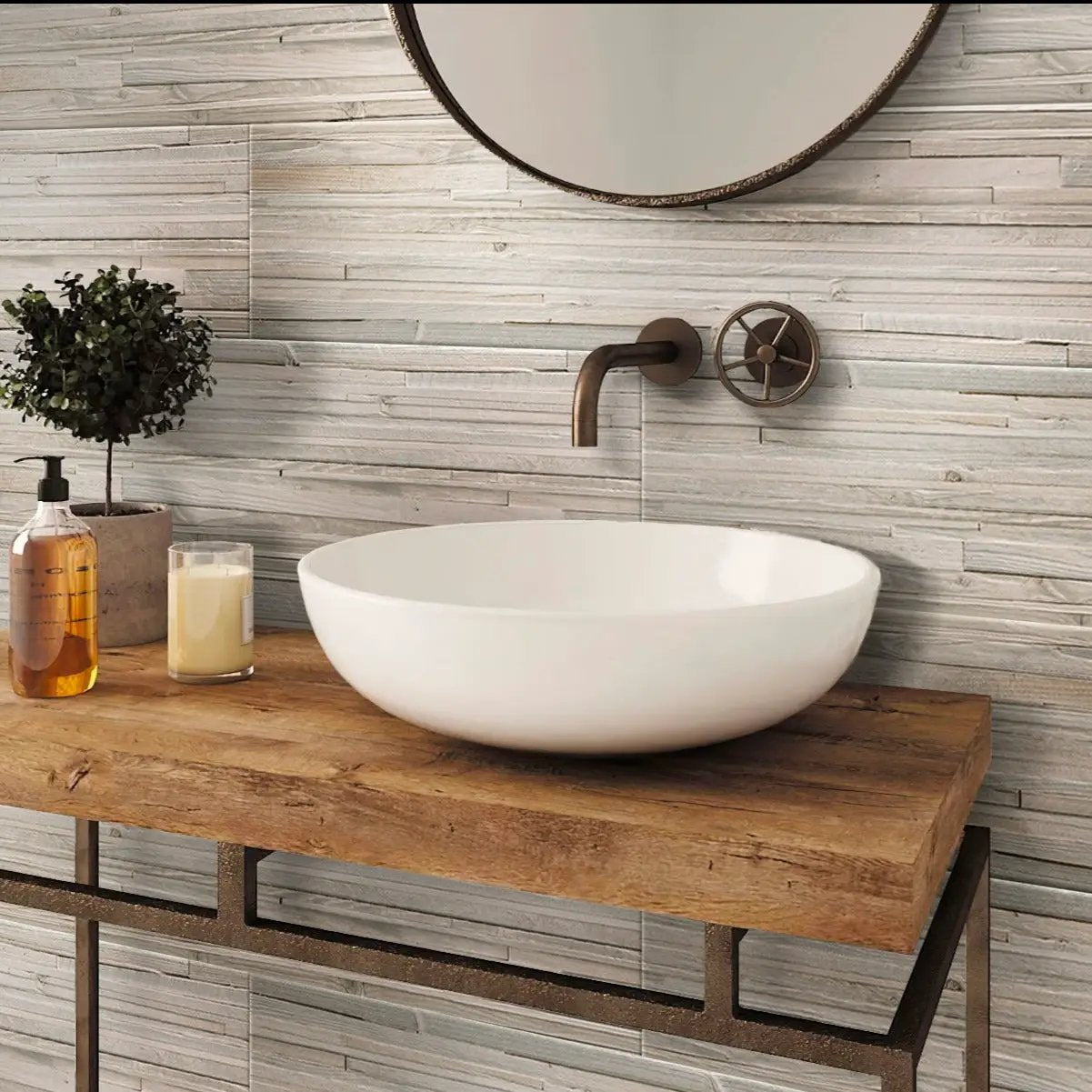 Beige 12x48 Matte Field Porcelain Tile (4 pack, 15.471 sq ft/case) by Apollo Tile