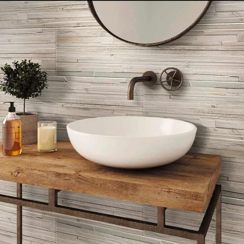 Beige 12x48 Matte Field Porcelain Tile (4 pack, 15.471 sq ft/case) by Apollo Tile