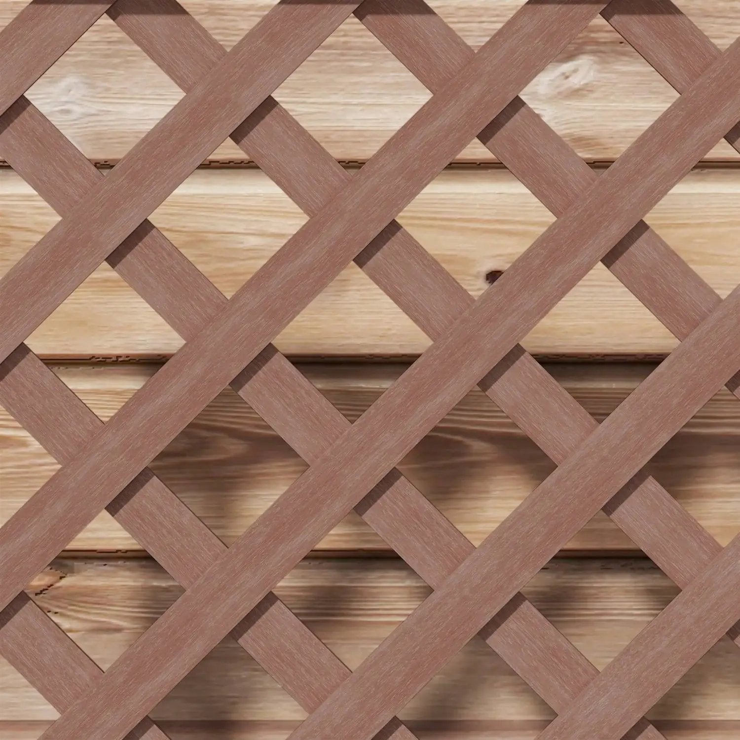 Outdoor Brown Wooden Raised Garden Bed Planter Box with Lattice Trellis by HomePacific