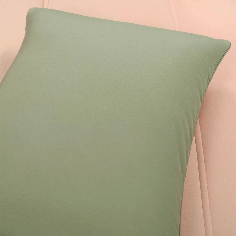 Twin/XL Soft Lightweight Reversible Quilted Comforter Set in Green/Pink by HomePacific