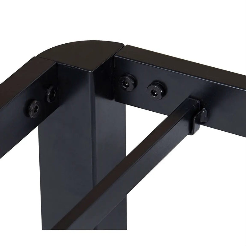 Twin size Modern Round Edge Black Metal Platform Bed Frame by HomePacific