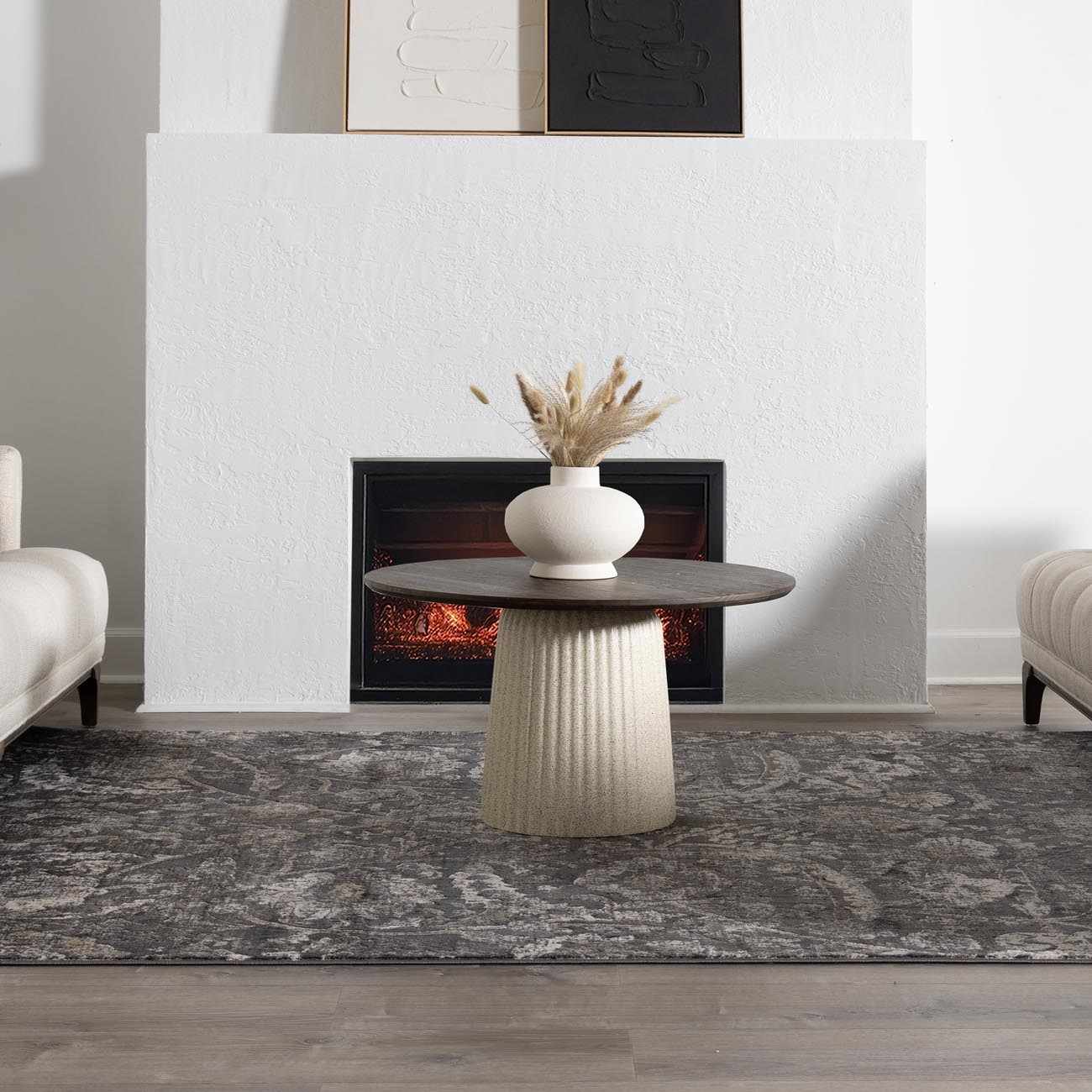 Georgiana Charcoal Area Rug by Boutique Rugs