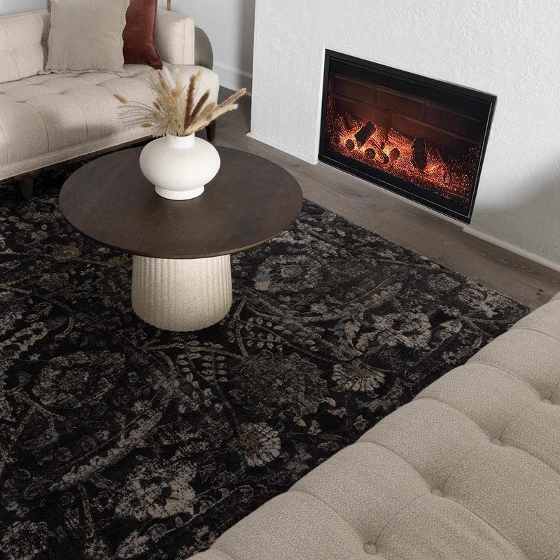 Georgiana Charcoal Area Rug by Boutique Rugs